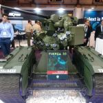 Vehículo terrestre no tripulado "Themis" con la estación de armas "Guardian" de Escribano