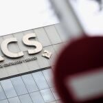 Exterior del edificio de la sede de la constructora española Grupo ACS en Madrid