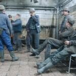 Mineros polacos en la región de Silesia