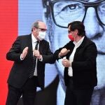 Angel Gabilondo con Salvador Illa
