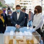El presidente de la Generalitat valenciana, Ximo Puig, ayer durante su visita a Gandia