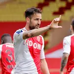 Cesc Fábregas con el Mónaco.