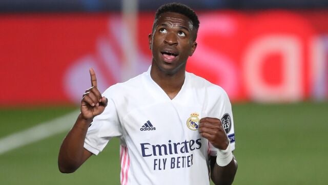 Vinícius fue la estrella del Real Madrid contra el Liverpool en Liga de Campeones.