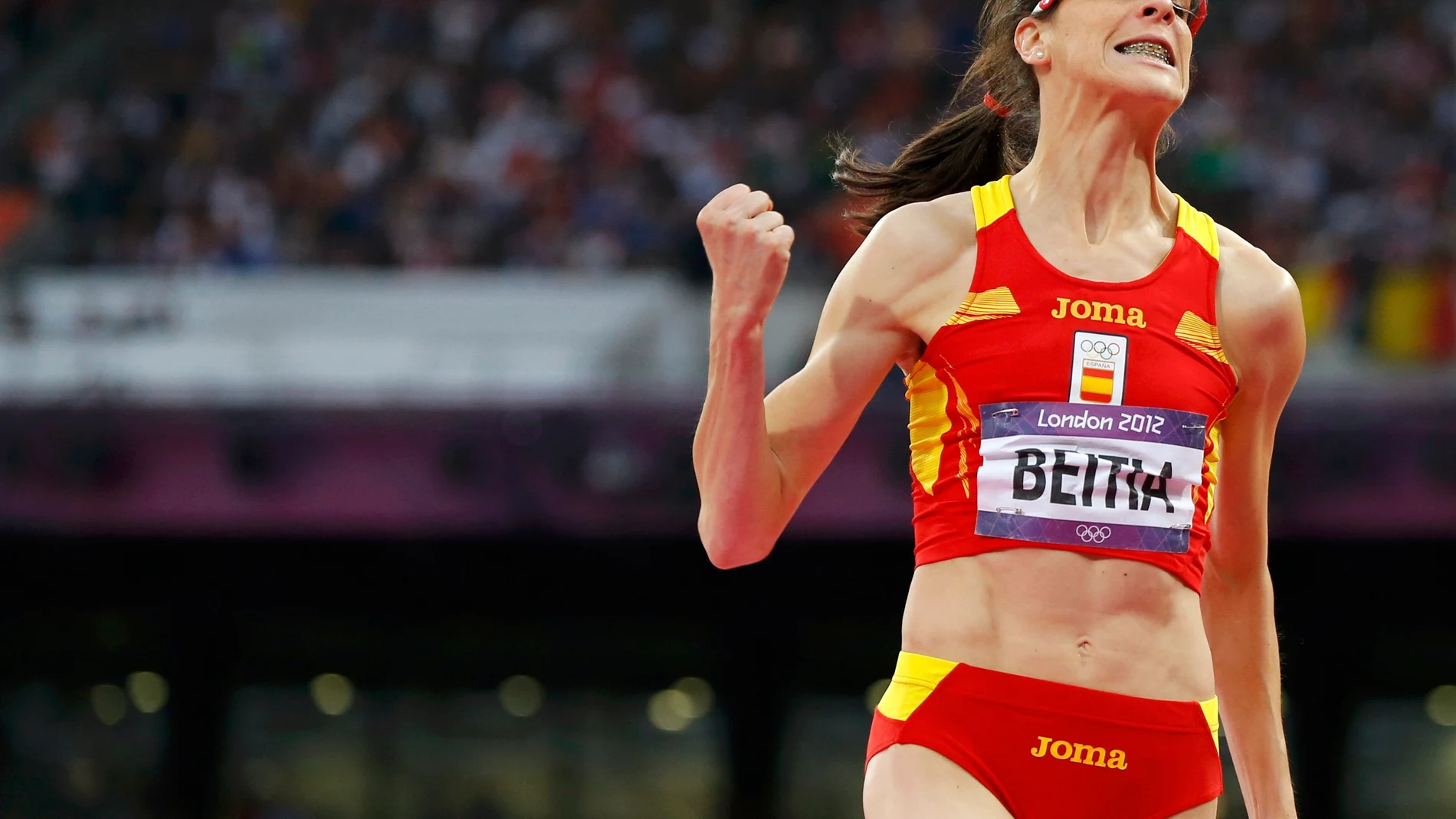 Ruth Beitia, durante su participación en los Juegos Olímpicos de Londres