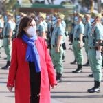 La ministra de Defensa, Margarita Robles, durante su visita a la Brigada 'Rey Alfonso XIII' II de la Legión