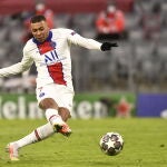 Kylian Mbappé marcó dos de los goles del PSG al Bayern en la Champions.