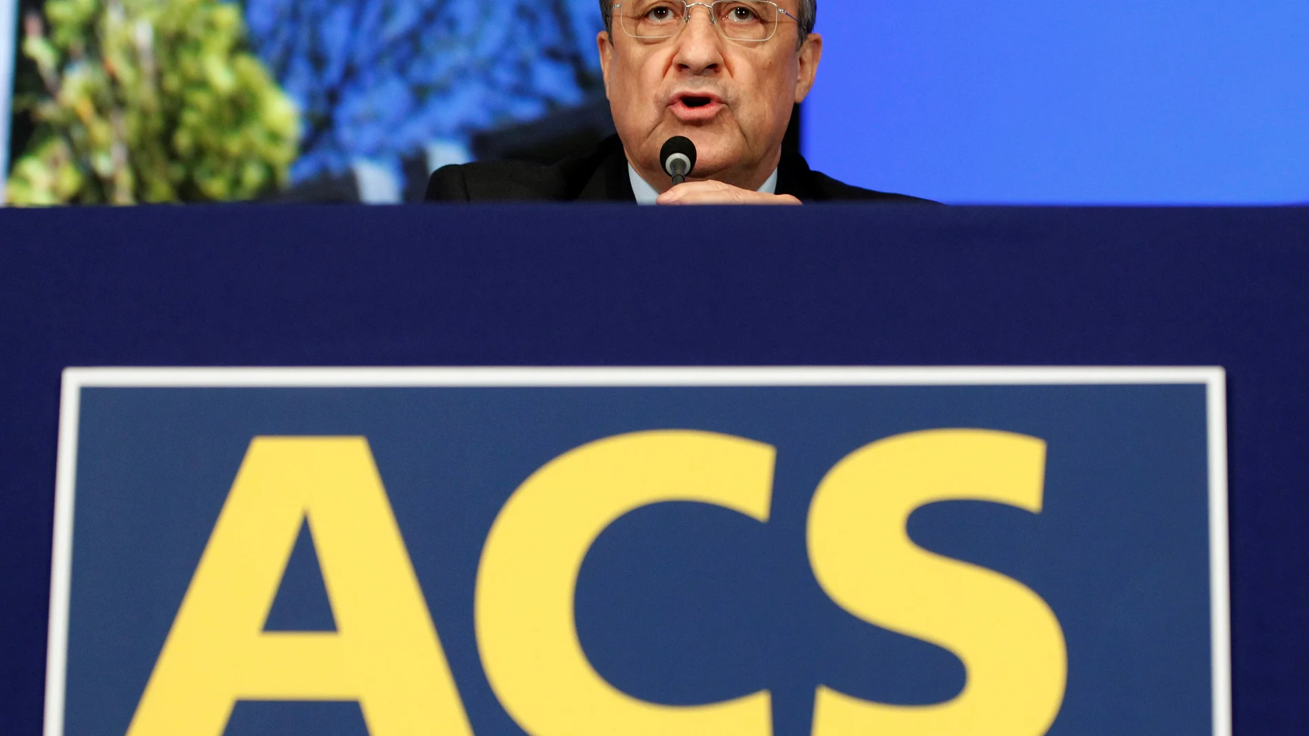 El presidente de ACS, Florentino Perez