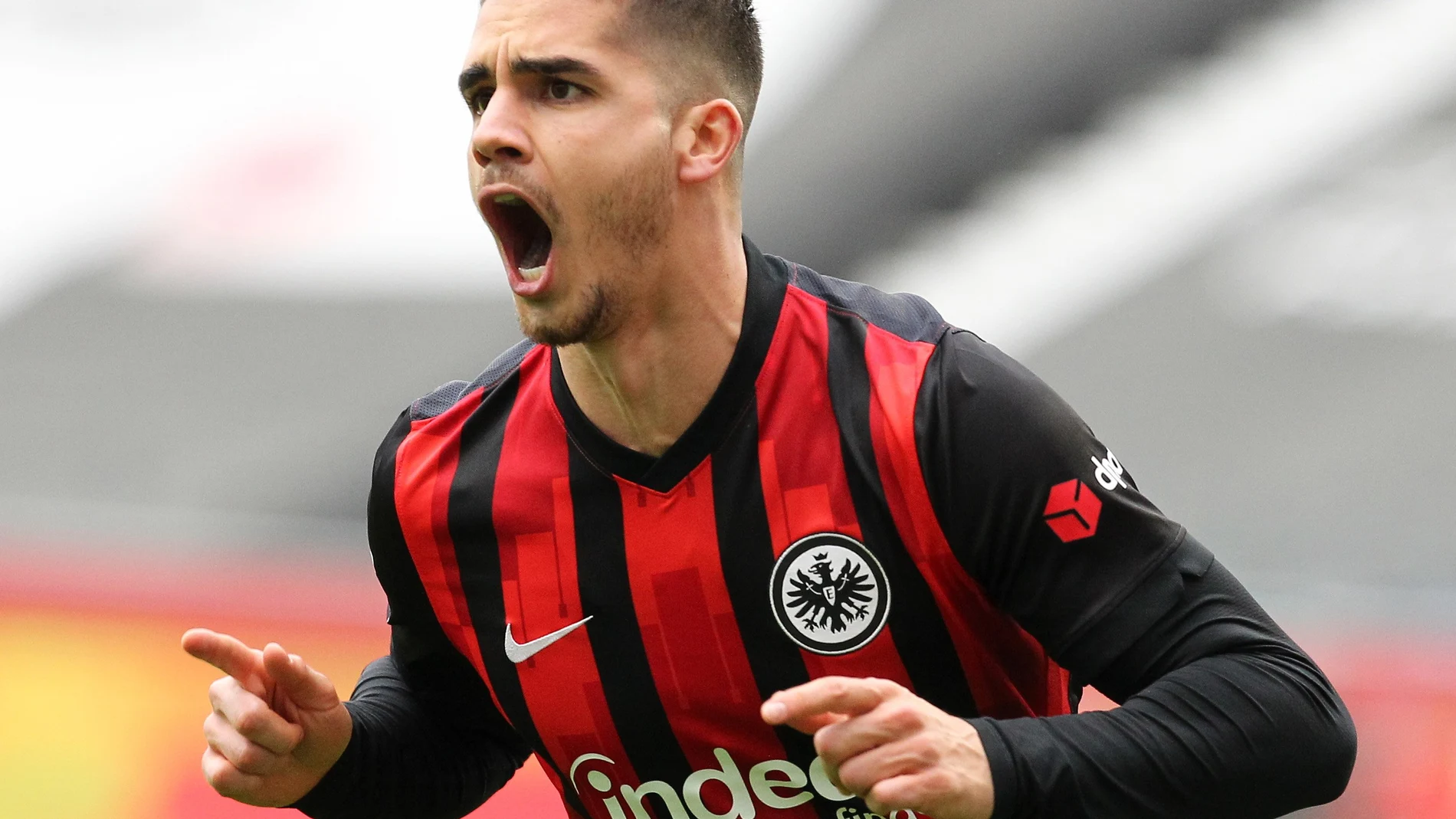André Silva con el Eintracht de Frankfurt.
