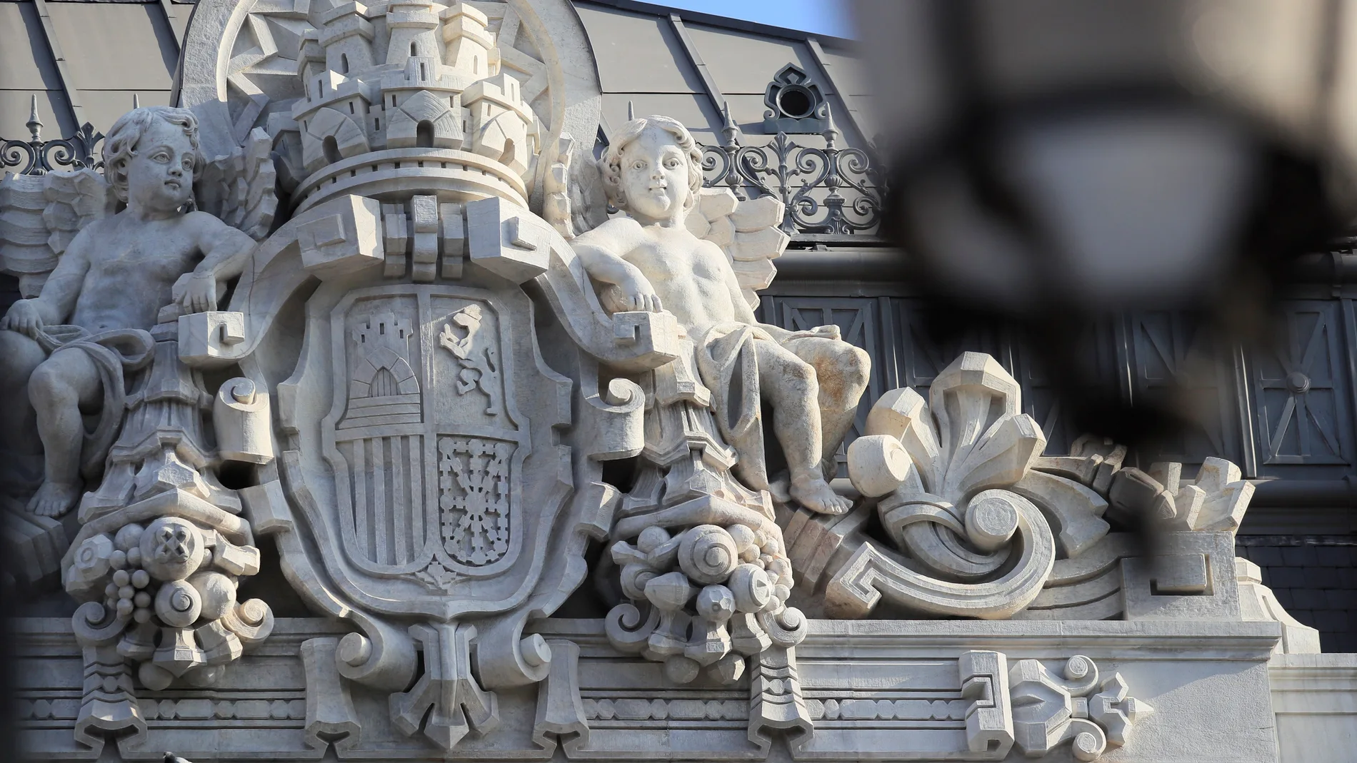Fahada del Banco de España, situado en la Plaza de Cibeles de Madrid