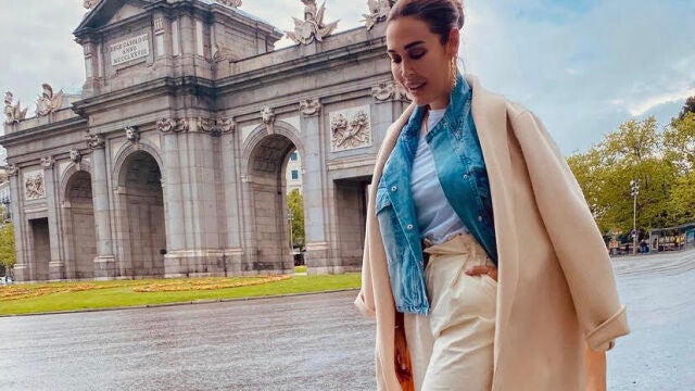 Vicky Martín Berrocal por las calles de Madrid.