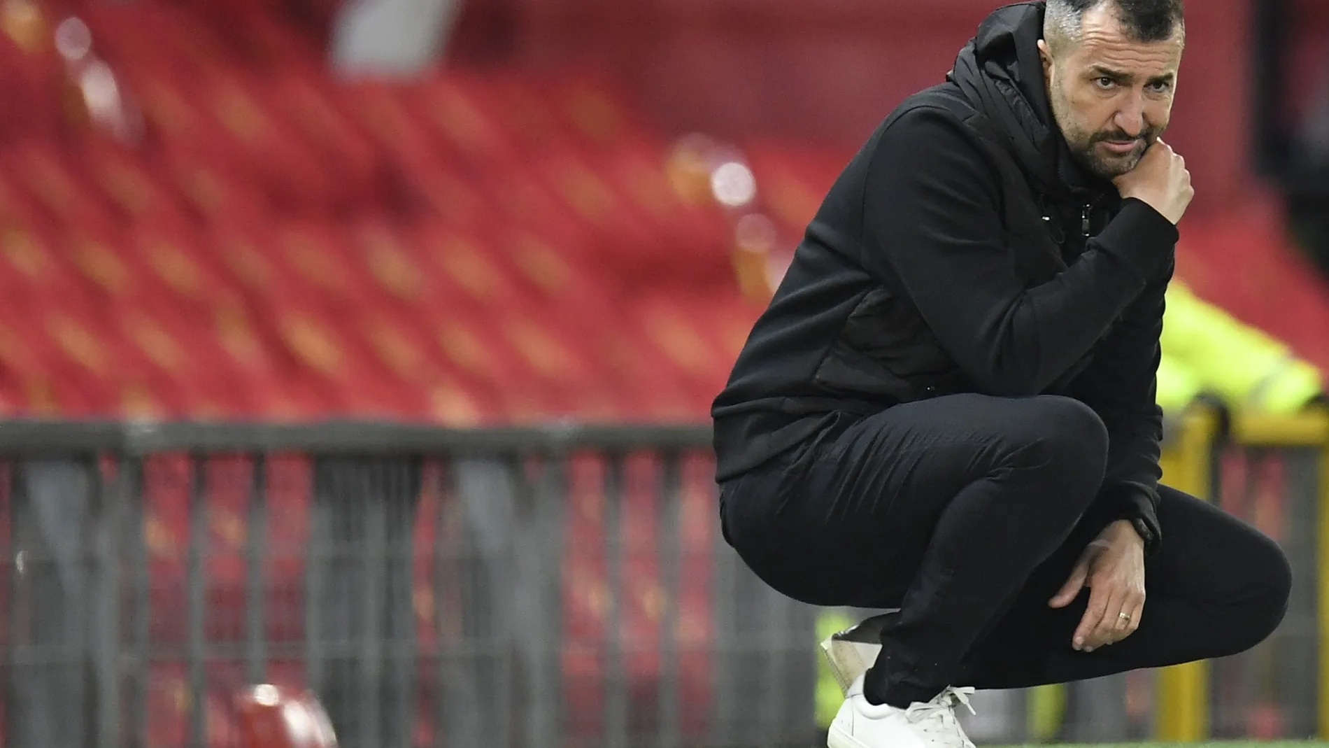 Diego Martínez con el Granada.