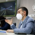 El vicealcalde de Valencia, Sergi Campillo, en la rueda de prensa posterior a la Junta de Gobierno Local.