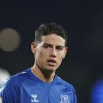 James Rodríguez con el Everton