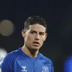 James Rodríguez con el Everton