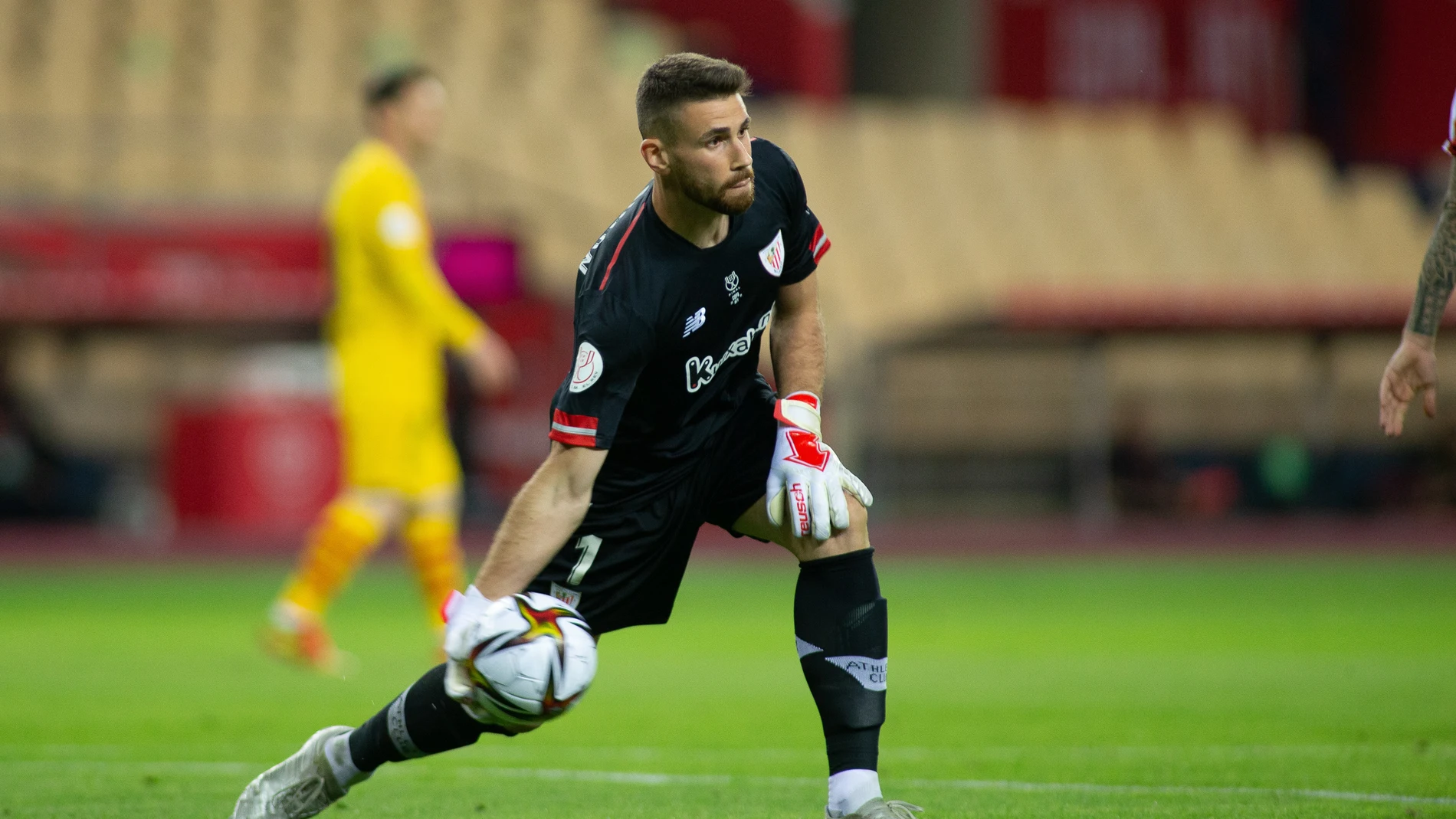 Unai Simón con el Athletic Club.