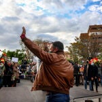 El presidente de Vox, Santiago Abasca, durante un acto del partido