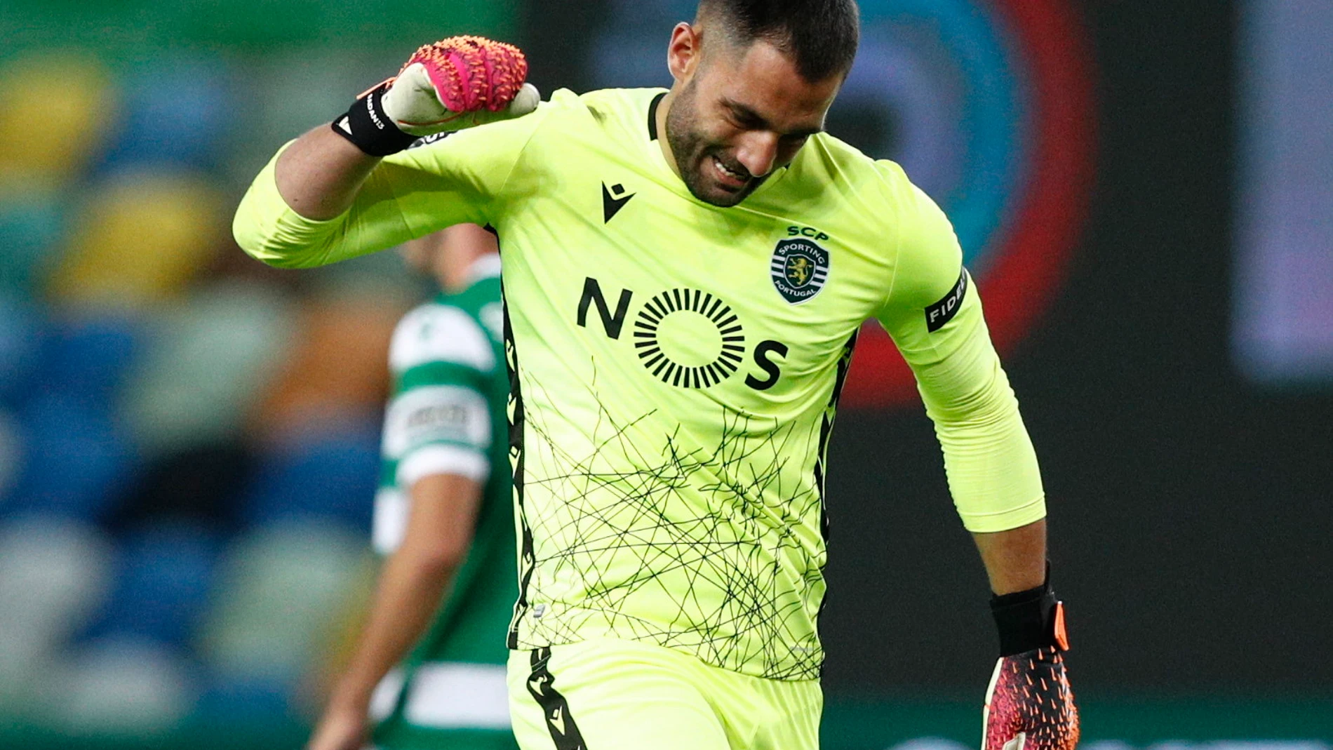 Antonio Adán con el Sporting de Portugal.