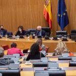 La ministra de Hacienda, María Jesús Montero, en la Comisión de Hacienda del Congreso de los Diputados