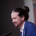 El candidato de Unidas Podemos a la Presidencia de la Comunidad de Madrid, Pablo Iglesias