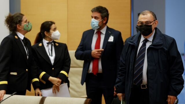 El ex comisario del Cuerpo Nacional de Policía y ex jefe de la Unidad Central de Apoyo Operativo (UCAO), Enrique García Castaño "El Gordo", en el Congreso de los Diputados