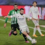Dani Carvajal, en un partido del Real Madrid
