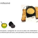 Detalle de la carta del restaurante Don Giovanni adaptado con "pictogramas"