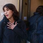Juana Rivas, a su salida del Juzgado de lo Penal número 1 de Granada tras recoger su sentencia condenatoria