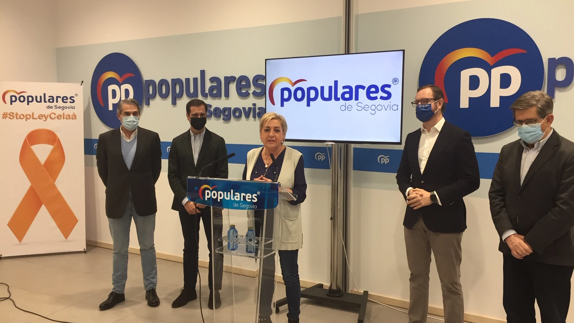 Paloma Sanz junto a Javier Maroto, Jesús Postigo, Pablo Pérez y Juan José Sanz Vitorio denuncian este nuevo varapalo para Segovia