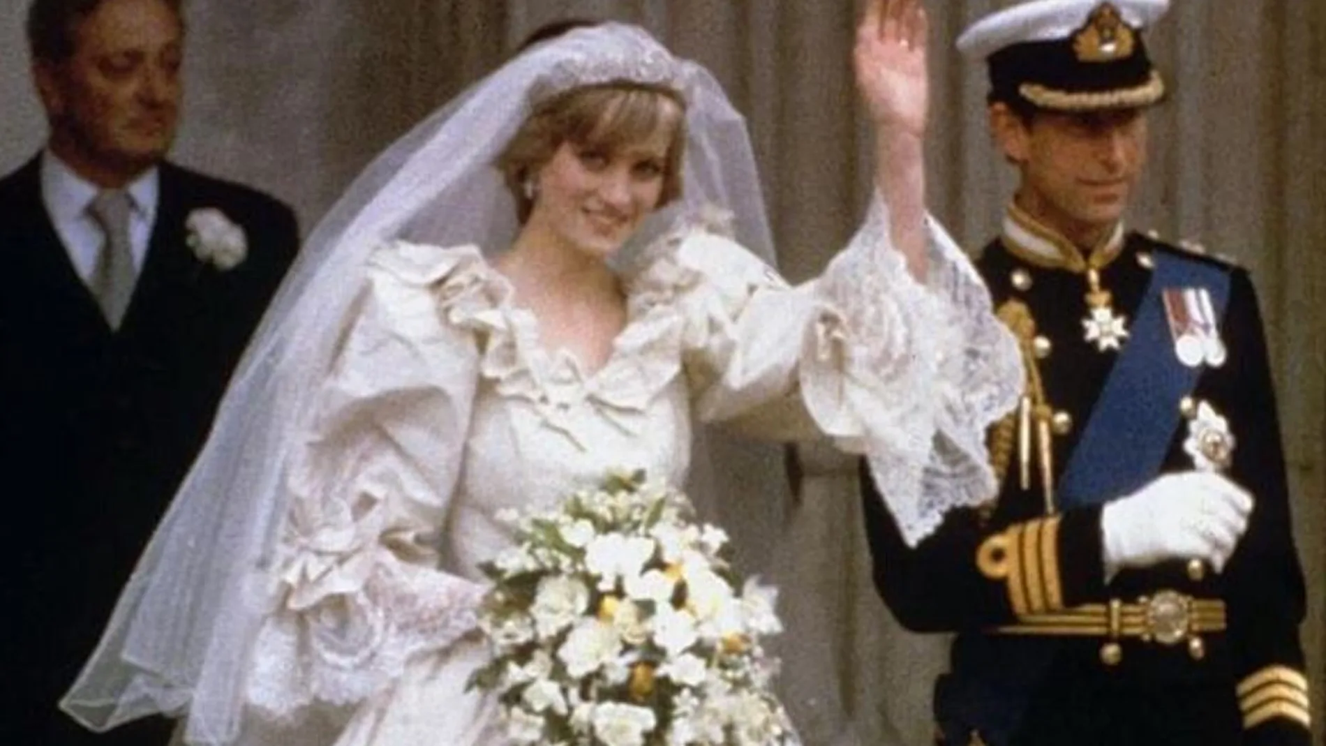 Diana de Gales, el día de su boda con el príncipe Carlos de Inglaterra