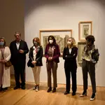 Presentación de la exposición en la sede de Sevilla de la Fundación Valentín de Madariaga