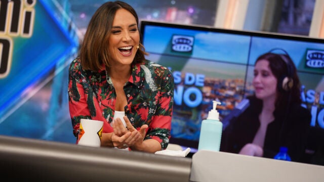 Tamara Falcó en 'El Hormiguero' con camisa 'made in spain'.
