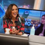 Tamara Falcó en 'El Hormiguero' con camisa 'made in spain'.