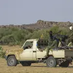 Rebeldes del grupo independentista tuareg Movimiento Nacional de Liberación de Azawad cerca de Kidal, en 2011.