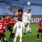 Militao metió de cabeza el primer gol del Real Madrid contra Osasuna en LaLIga
