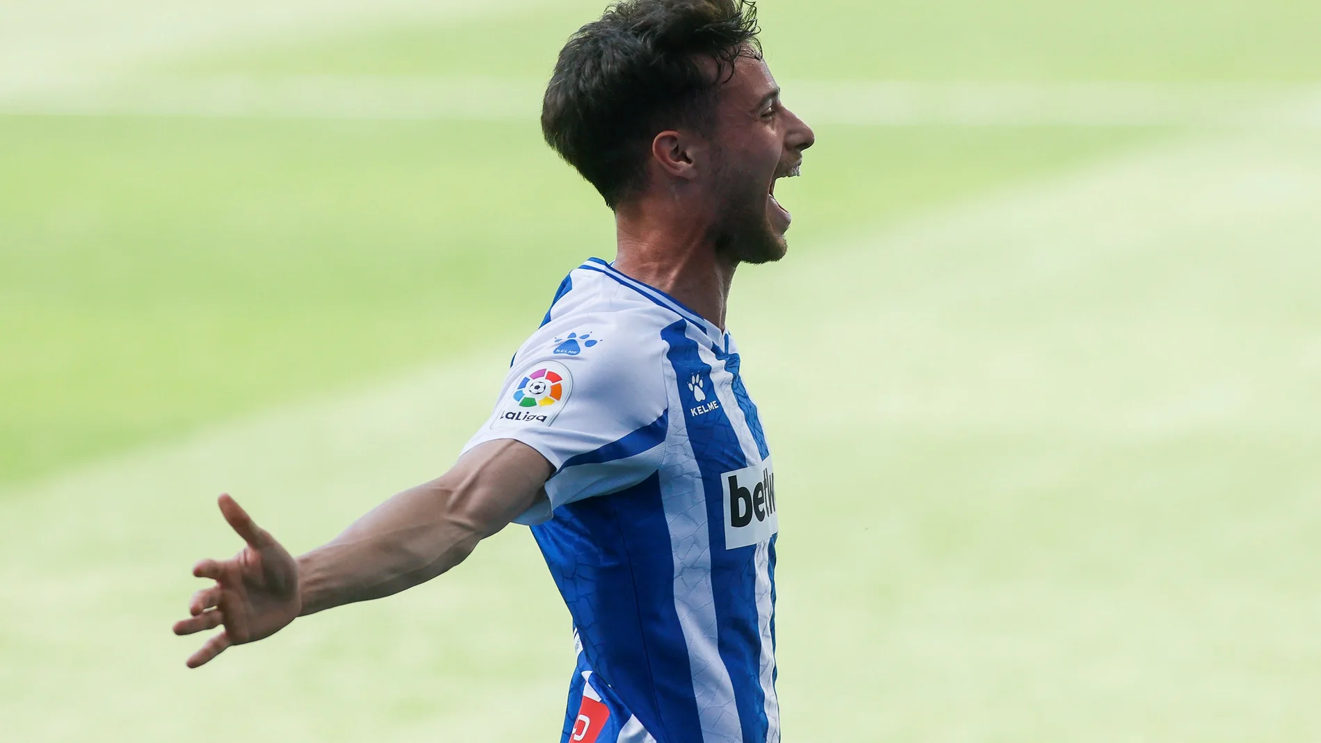 Javi Puado con el Espanyol.