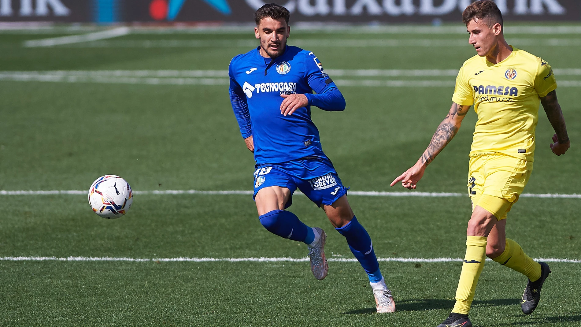 Dani Raba con el Villarreal.