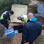 Zulo oculto bajo tierra donde se escondían más de 6 kilos de diferentes tipos de drogas