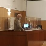 El párroco condenado, el día del juicio en la Audiencia de Valladolid.