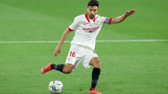 Jesús Navas con el Sevilla.