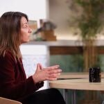 La consellera de la Presidencia y portavoz del Govern, Meritxell Budó, durante la entrevista.