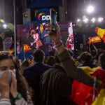 Celebración en la sede del PP de los resultados de las elecciones del 4 de Mayo de 2021