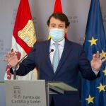 El presidente de la Junta de Castilla y León, Alfonso Fernández Mañueco, en Ávila