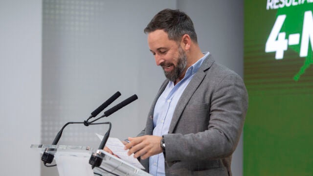 El presidente de Vox, Santiago Abascal