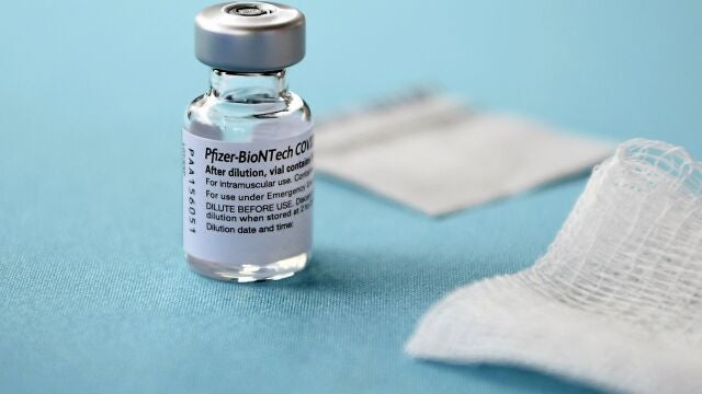 Vial de la vacuna contra la Covid-19 de Pfizer