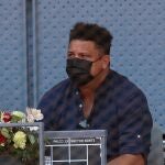 El exfutbolista brasileño y presidente del Real Valladolid Ronaldo Nazario, durante el partido entre el tenista español Rafael Nadal y el australiano Alexei Popyrin, en los octavos de final del Mutua Madrid Open.