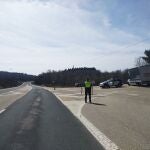 Control de la Guardia Civil en las carreteras de Soria