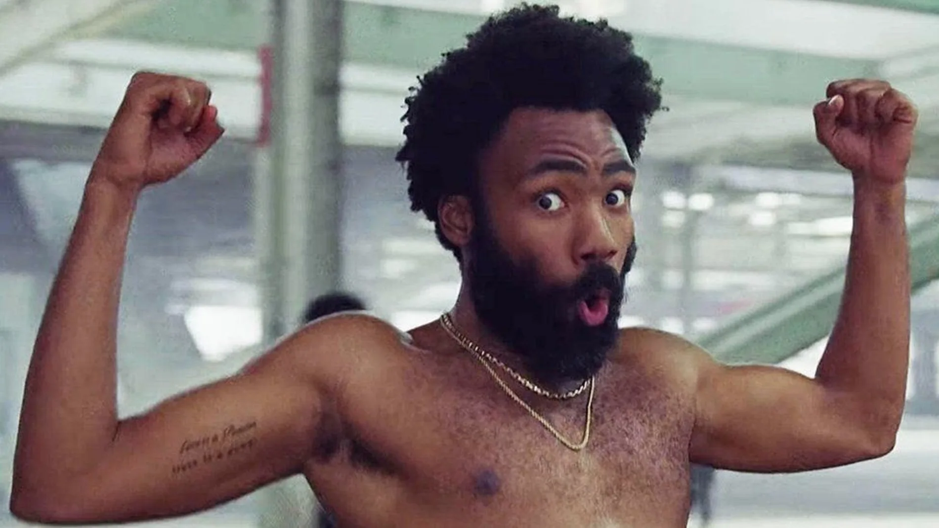 Childish Gambino en el videoclip de "This is America"