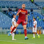 Borja Mayoral con la Roma.