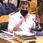 César Román Viruete, conocido como el Rey del Cachopo, durante un momento del juicio