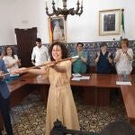 Virginia Muñiz, en la toma de posesión